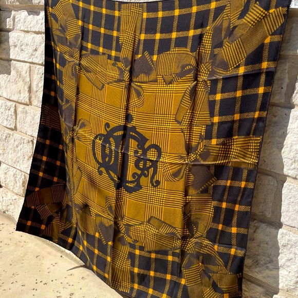 Christian Dior Vintage Silk Scarf in retro print - Picture 2 of 16